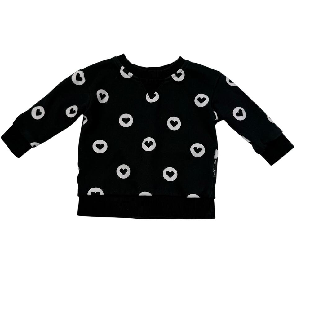 Trilogy Design Black Hearts Sweatshirt